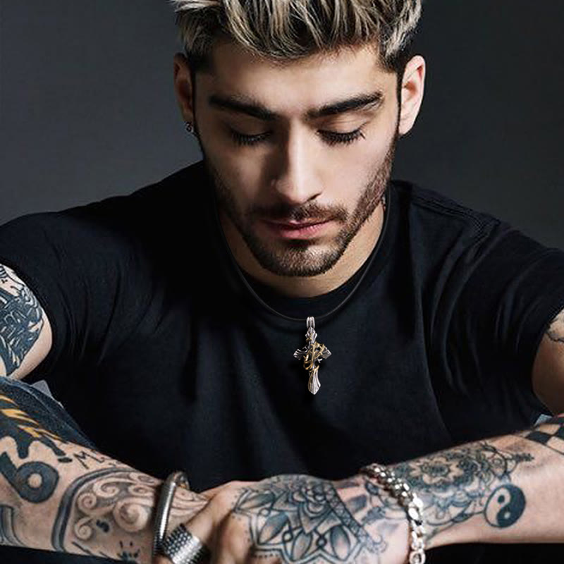 Christianartworkshop 925 Sterling Silver 2styles Vine Crucifix Necklace: Unleashing Your Dark Personality