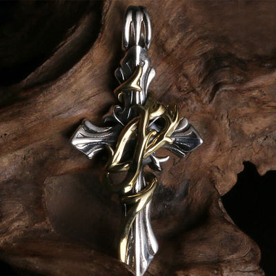 Christianartworkshop 925 Sterling Silver 2styles Vine Crucifix Necklace: Unleashing Your Dark Personality