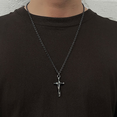 Christianartworkshop 999 Sterling Silver Cross Necklace: A Touch of Elegant Edge