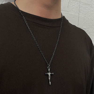 Christianartworkshop 999 Sterling Silver Cross Necklace: A Touch of Elegant Edge