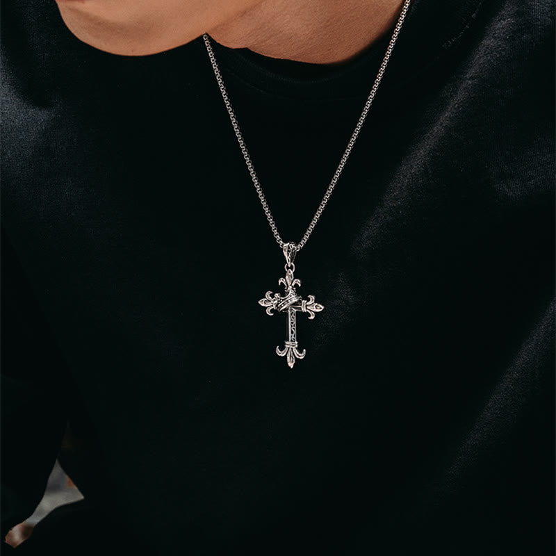 Christianartworkshop 925 Sterling Silver Modern & Minimalist Crucifix Necklace: A Symbol of Holy and Pure