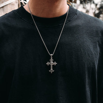 Christianartworkshop 925 Sterling Silver Modern & Minimalist Crucifix Necklace: A Symbol of Holy and Pure