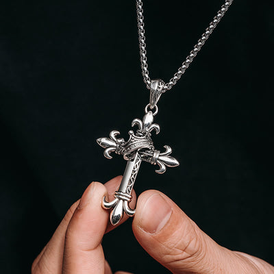 Christianartworkshop 925 Sterling Silver Modern & Minimalist Crucifix Necklace: A Symbol of Holy and Pure