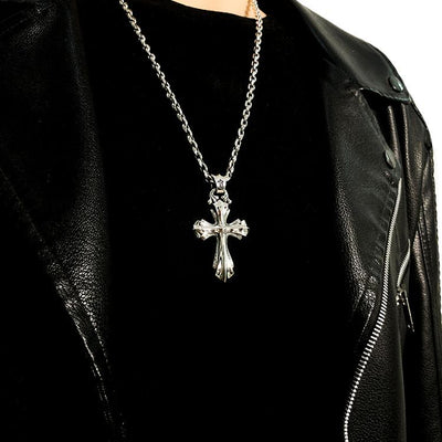 Christianartworkshop 925 Sterling Silver Modern & Minimalist Crucifix Necklace: Simple Design for the Devout