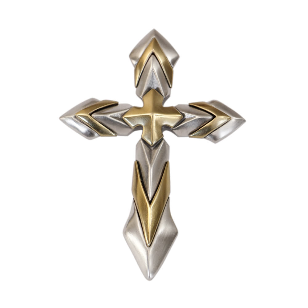 Christianartworkshop 925 Sterling Silver Vintage & Classic Cross Necklace: A Modern Interpretation of the Sacred Sigil