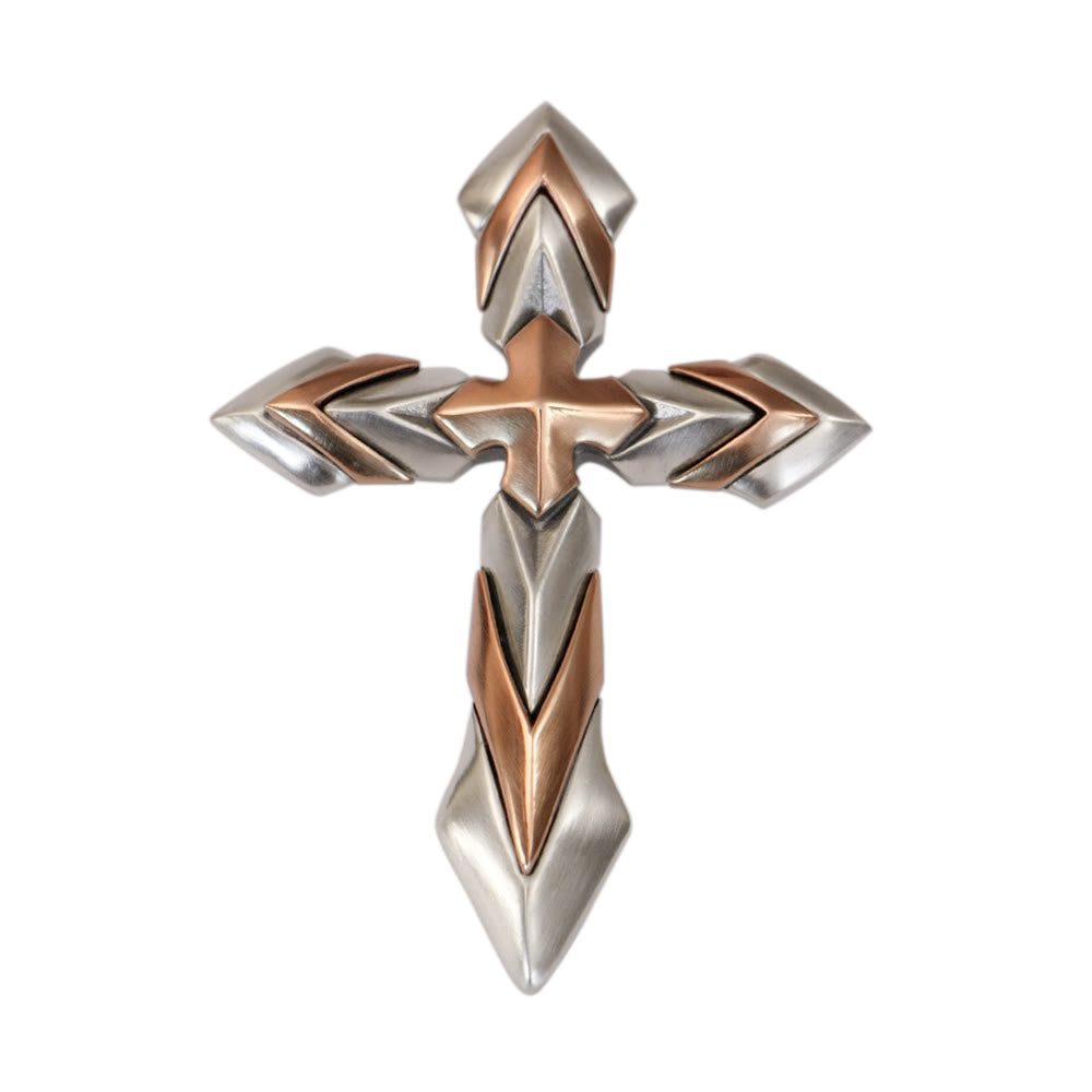 Christianartworkshop 925 Sterling Silver Vintage & Classic Cross Necklace: A Modern Interpretation of the Sacred Sigil