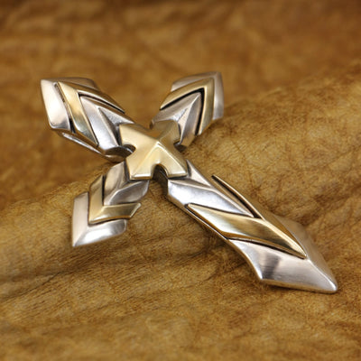 Christianartworkshop 925 Sterling Silver Vintage & Classic Cross Necklace: A Modern Interpretation of the Sacred Sigil