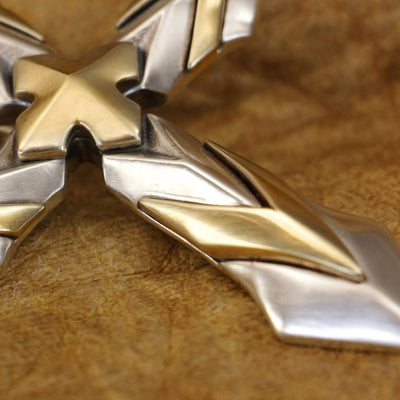 Christianartworkshop 925 Sterling Silver Vintage & Classic Cross Necklace: A Modern Interpretation of the Sacred Sigil