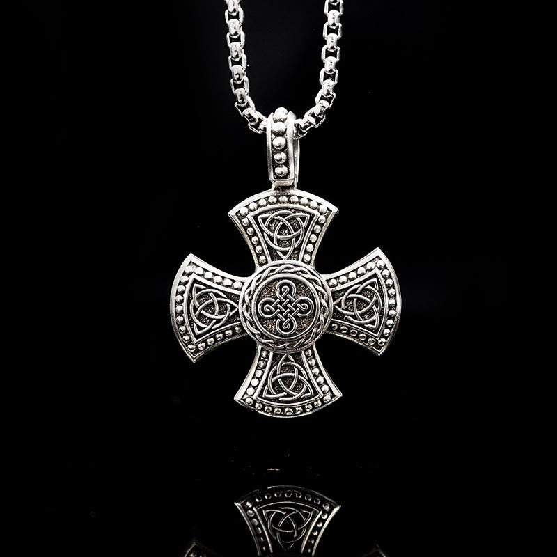 Christianartworkshop 925 Sterling Silver Vintage & Classic Cross Necklace: Ancient Elegance Meets Spiritual Symbolism