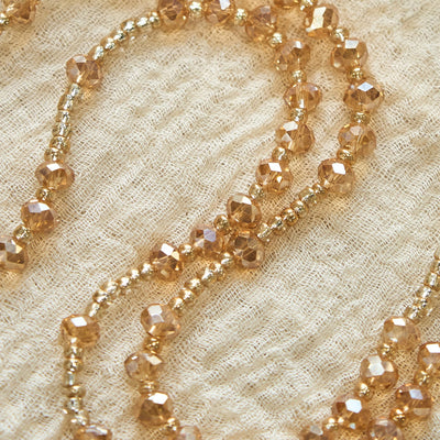 Christianartworkshop Champagne Crystal Our Lady of Guadalupe Rosary: A Divine Sparkle