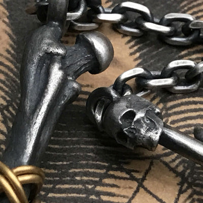 Christianartworkshop 925 Sterling Silver Minimalist Cross - Bone Necklace: Religious Emblem of Modern Spirituality