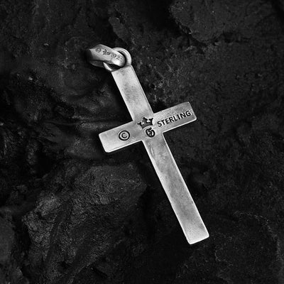 Christianartworkshop 925 Sterling Silver Classic & Minimalist Cross Necklace: A Subtle and Sacred Symbol of Faith