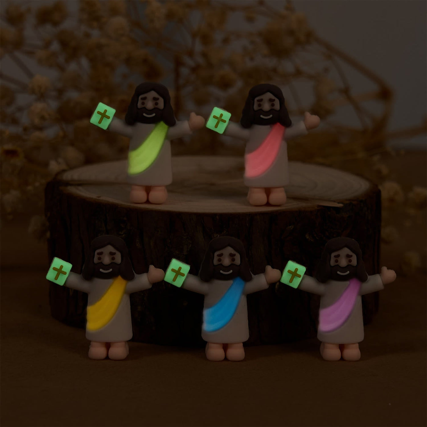 Christianartworkshop 5/10/20/30pcs Faith - Inspired Mini Jesus Figurines with Bible in Hand