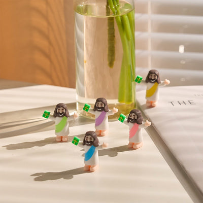 Christianartworkshop 5/10/20/30pcs Faith - Inspired Mini Jesus Figurines with Bible in Hand