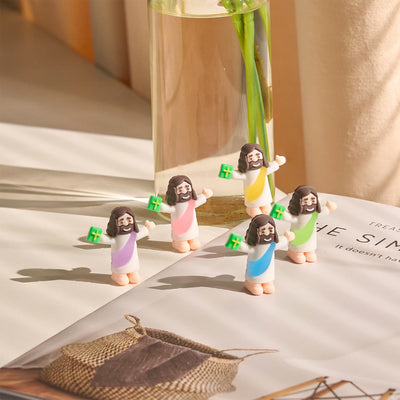 Christianartworkshop 5/10/20/30pcs Faith - Inspired Mini Jesus Figurines with Bible in Hand