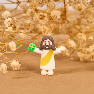 Christianartworkshop 5/10/20/30pcs Faith - Inspired Mini Jesus Figurines with Bible in Hand