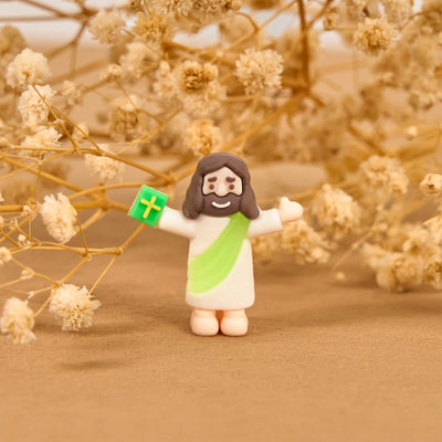 Christianartworkshop 5/10/20/30pcs Faith - Inspired Mini Jesus Figurines with Bible in Hand