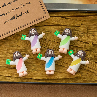 Christianartworkshop 5/10/20/30pcs Faith - Inspired Mini Jesus Figurines with Bible in Hand