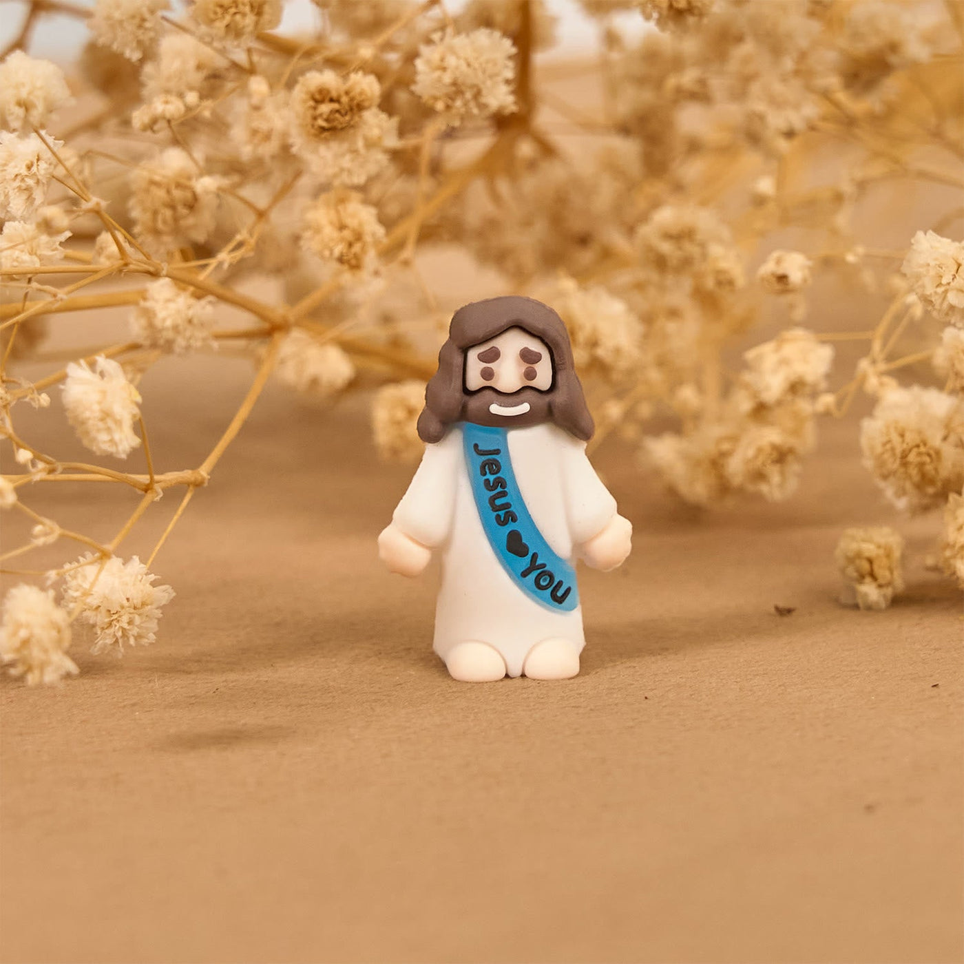 Christianartworkshop 5/10/20/30pcs Glow-in-the-dark Colorful Mini Jesus Figurine with Jesus Love you