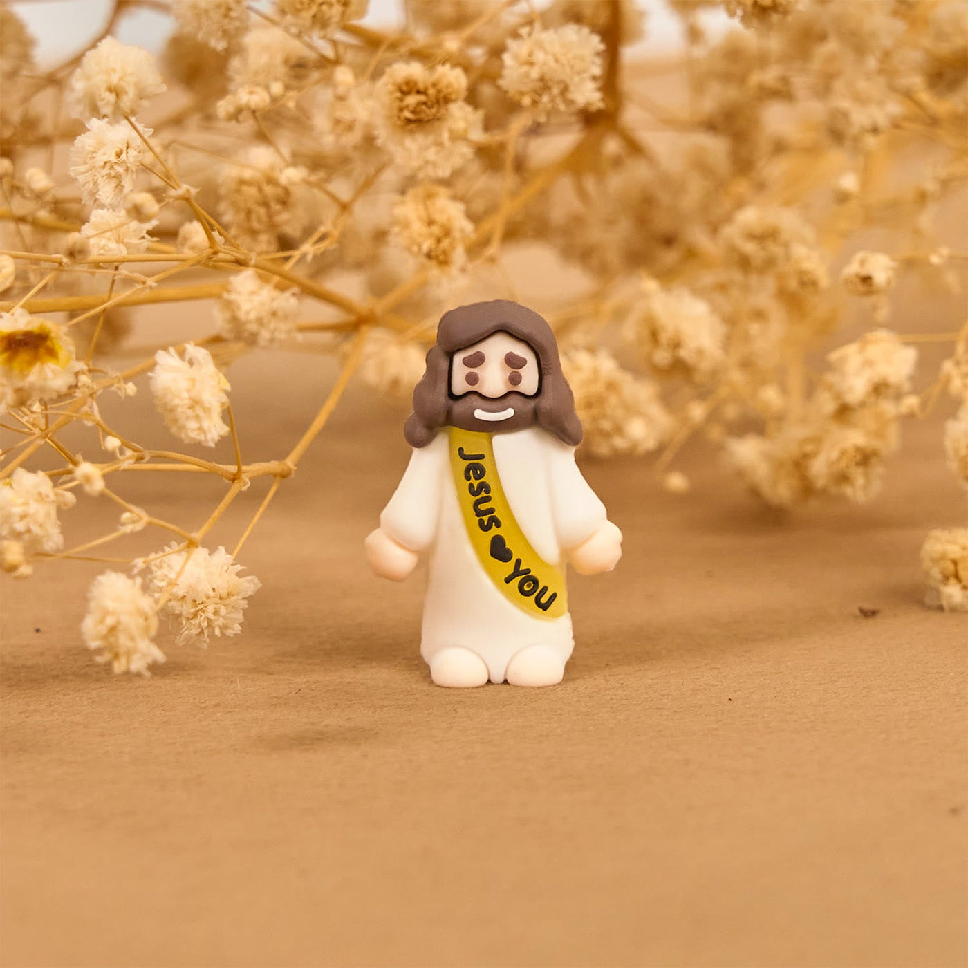 Christianartworkshop 5/10/20/30pcs Glow-in-the-dark Colorful Mini Jesus Figurine with Jesus Love you