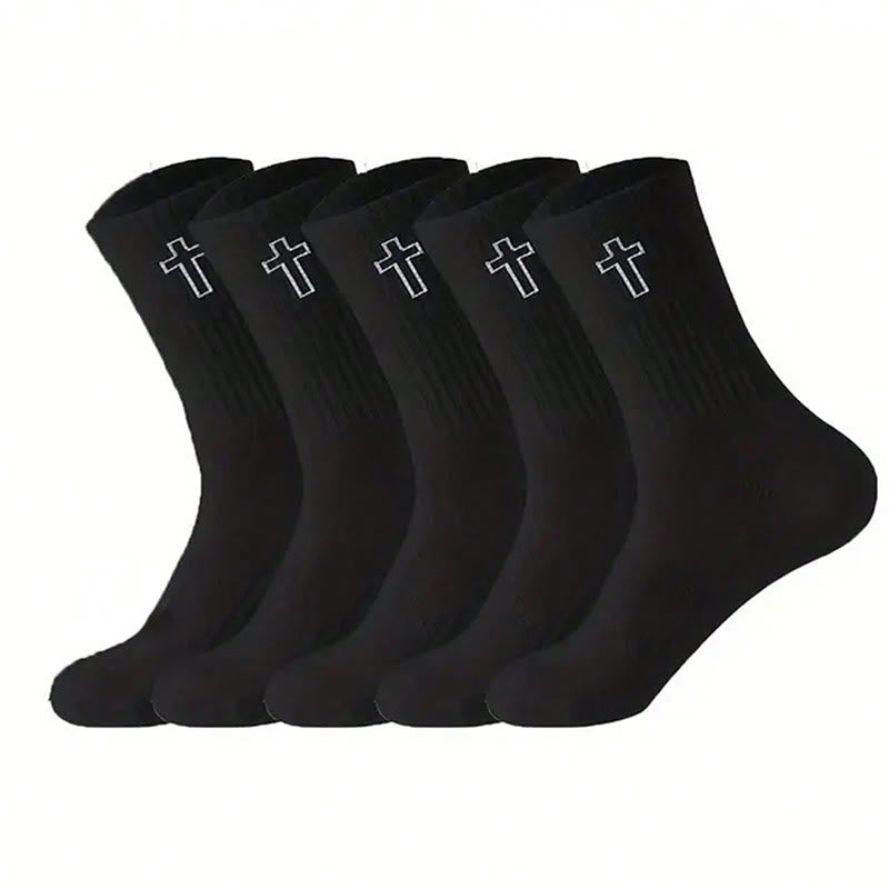 Christianartworkshop Sacred Cross Socks: Walk with Spiritual Grace
