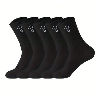 Christianartworkshop Sacred Cross Socks: Walk with Spiritual Grace