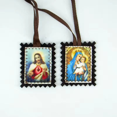 Christianartworkshop Sacred Heart and Madonna Scapular – A Dual Devotion to Jesus and Mary