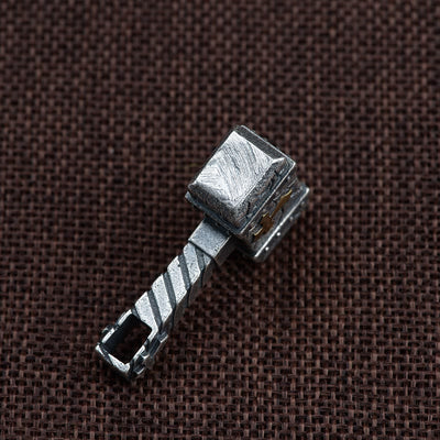 Christianartworkshop Sacred 925 Silver Hammer Cross Necklace: Rugged Faith Symbol with Retro Edge