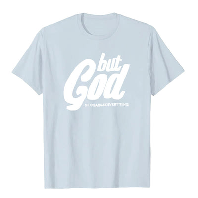Christianartworkshop But God Hand-Stitched T-shirt