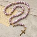 FREE Today: Blessed Miniature Baseball Beads Rosary with Golden Holy Chalice & Crucifix: Merge Faith and Sport