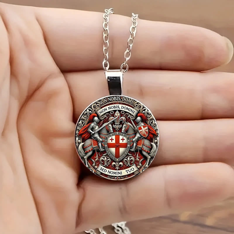 Christianartworkshop Spiritual Companion Knights Templar Keychain: Faith-Filled Token of Chivalric Grace