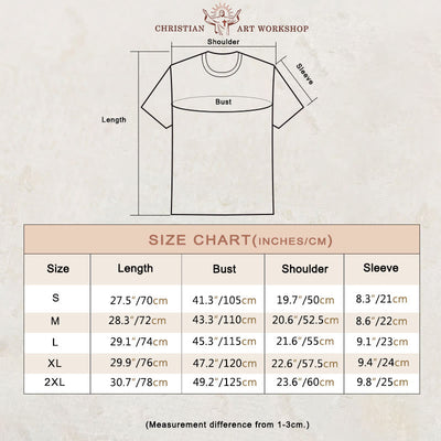 Christianartworkshop Religious Faith Lion Cross Graphic Unisex T-shirt