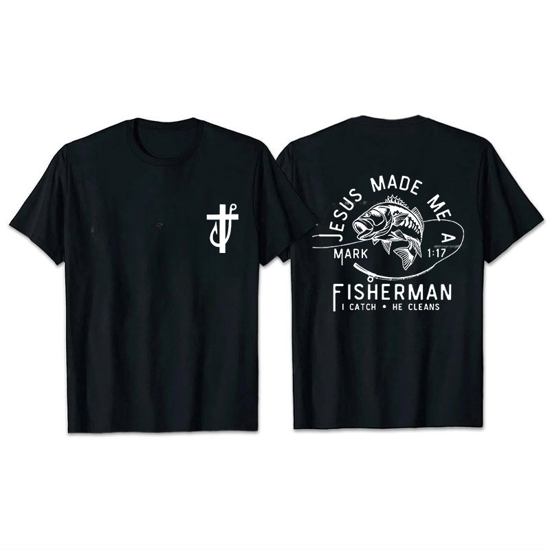 Christianartworkshop Jesus Made Me A Fisherman Mark 1:17 Unisex T-shirt
