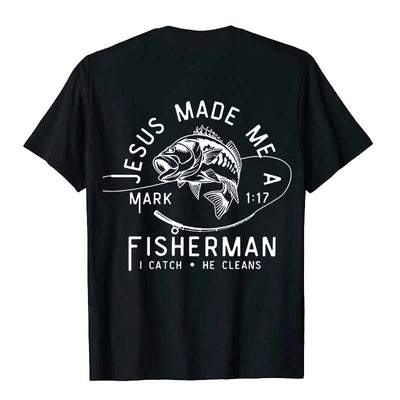 Christianartworkshop Jesus Made Me A Fisherman Mark 1:17 Unisex T-shirt