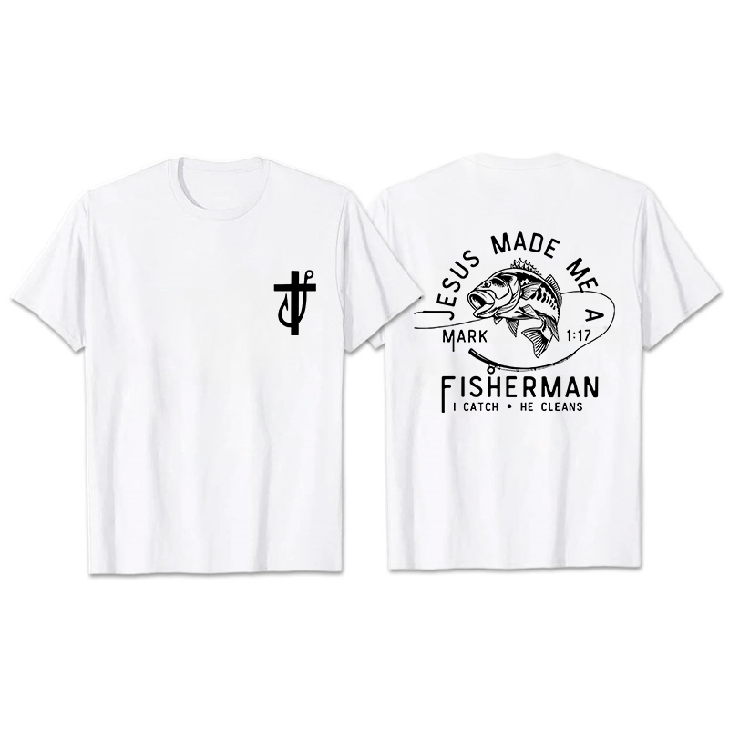 Christianartworkshop Jesus Made Me A Fisherman Mark 1:17 Unisex T-shirt