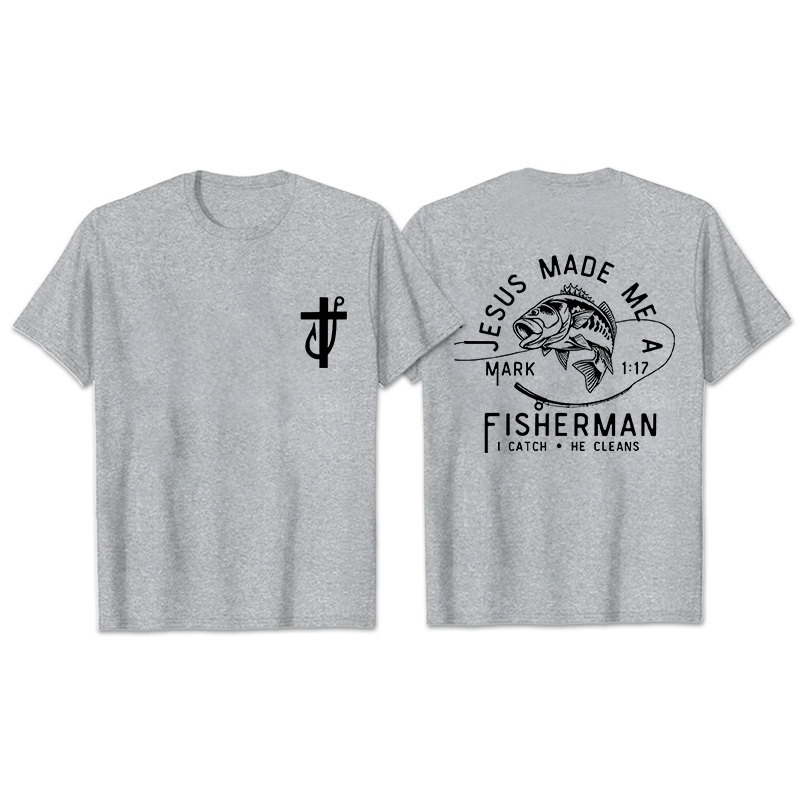 Christianartworkshop Jesus Made Me A Fisherman Mark 1:17 Unisex T-shirt