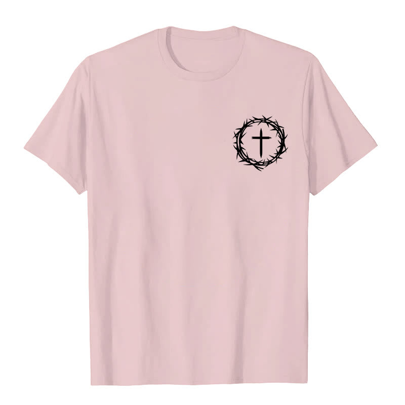 Christianartworkshop A Lot Can Happen In 3 Days Thorn Crown Cross Unisex T-shirt