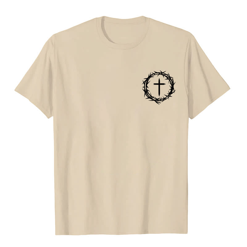 Christianartworkshop A Lot Can Happen In 3 Days Thorn Crown Cross Unisex T-shirt