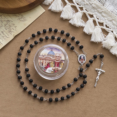 Christianartworkshop Pope Leo XIV Red Wood Beads Rosary Commemorating: A Spiritual Treasure