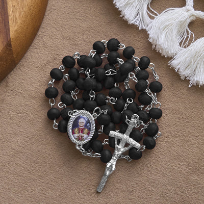 Christianartworkshop Pope Leo XIV Red Wood Beads Rosary Commemorating: A Spiritual Treasure