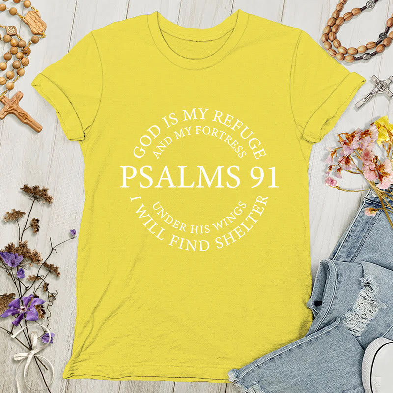 Christianartworkshop Psalms 91 Tee - Inspirational Women's T-shirt