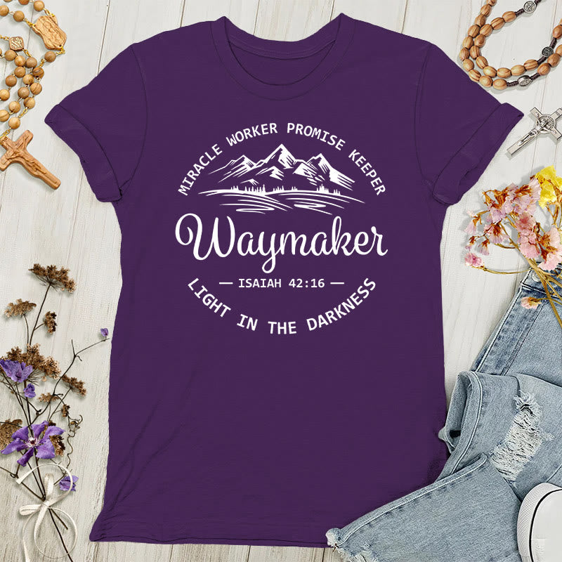Christianartworkshop Waymaker Inspirational Women's T-shirt