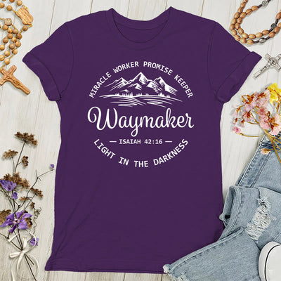 Christianartworkshop Waymaker Inspirational Women's T-shirt