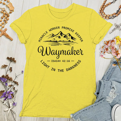 Christianartworkshop Waymaker Inspirational Women's T-shirt
