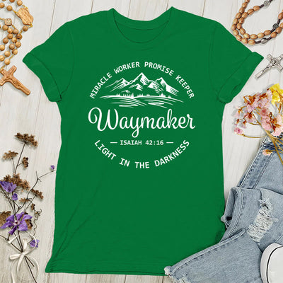 Christianartworkshop Waymaker Inspirational Women's T-shirt
