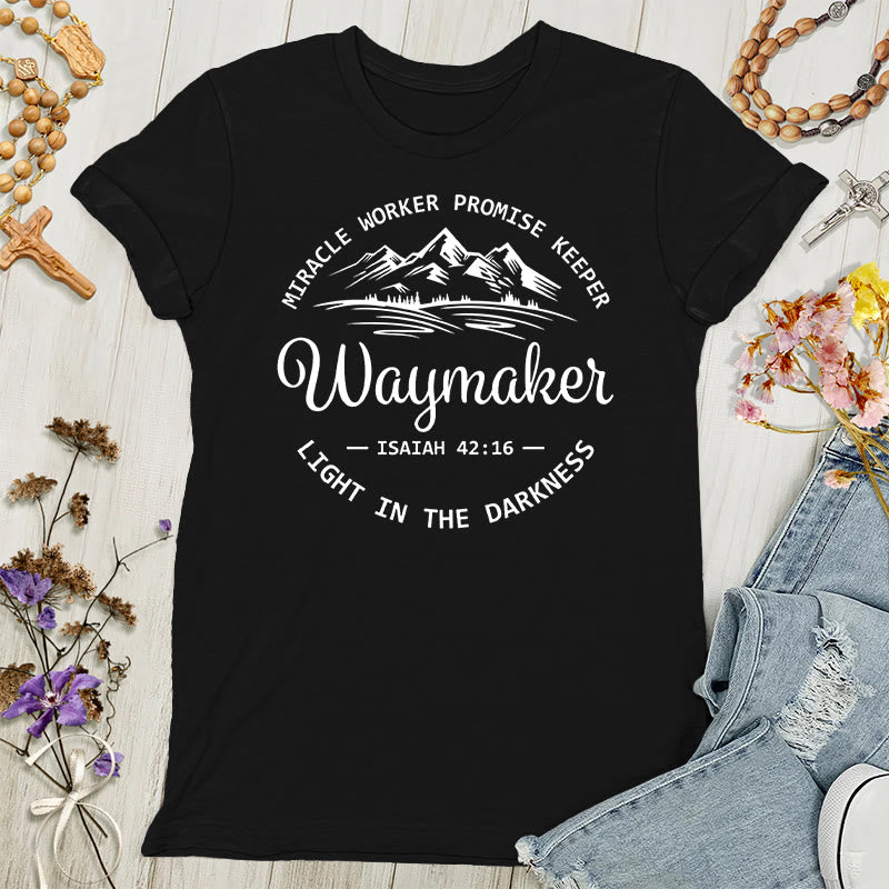 Christianartworkshop Waymaker Inspirational Women's T-shirt