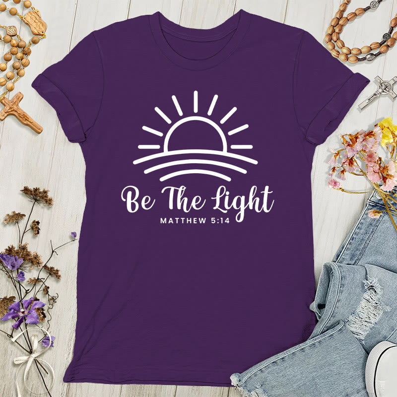 Christianartworkshop Be the Light Sunrise Women's T-shirt