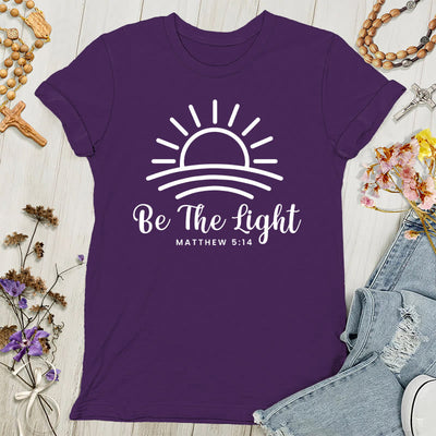 Christianartworkshop Be the Light Sunrise Women's T-shirt