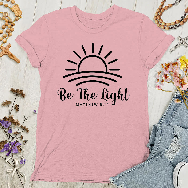 Christianartworkshop Be the Light Sunrise Women's T-shirt