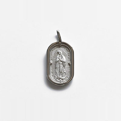 Christianartworkshop 925 Sterling Silver Elegant Our Lady of Guadalupe Pendant Necklace